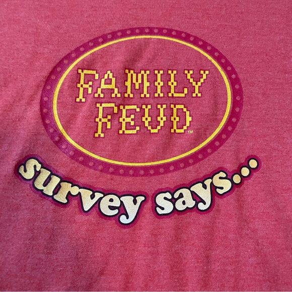 Vintage 2005 Family Feud “Survey Says” Ringer Tee Shirt - Large - Picture 2 of 8